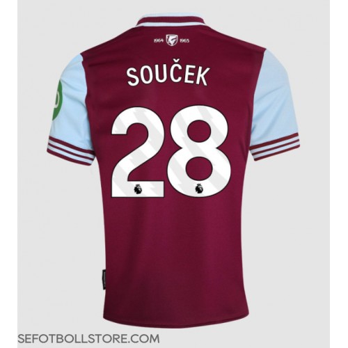 West Ham United Tomas Soucek #28 Replika Hemmatröja 2024-25 Kortärmad